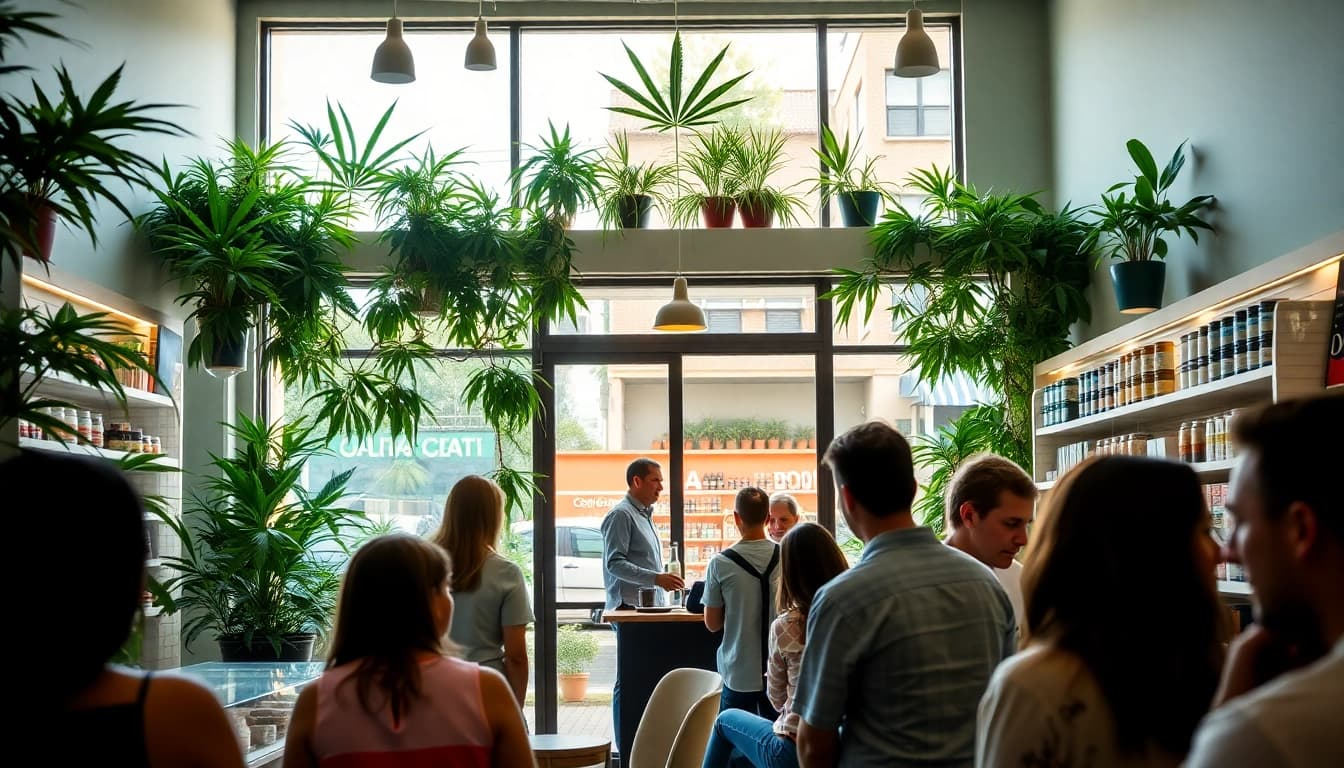 Erfreuen Sie sich an Weedmaps Lloret de Mar mit einem einladenden Cannabis-Dispensery-Szenario.