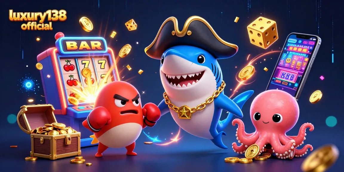 Spin the reels at luxury138 official with a fun pirate-themed slot adventure featuring vibrant 3D characters.
