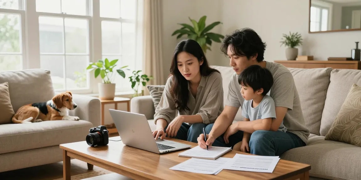 Family discussing how to cancel timeshare contracts in a cozy living room.