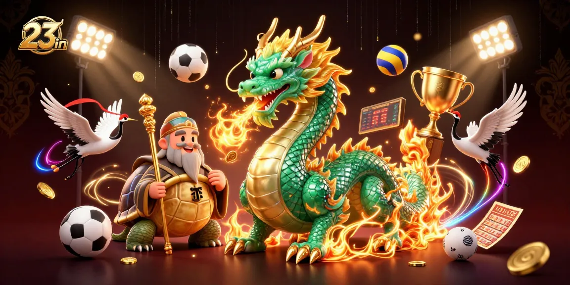 Experience thrilling gameplay at 23win with a dynamic 3D casino scene featuring vibrant elements.