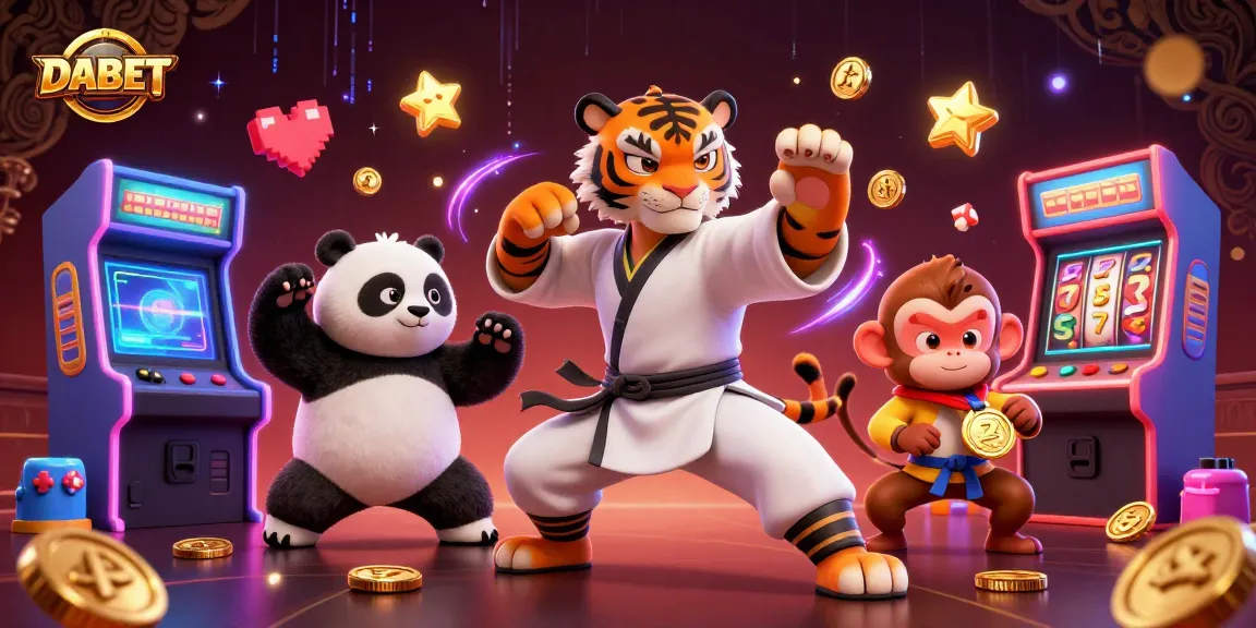 Engage with DABET's thrilling online casino world featuring dynamic game elements and vibrant characters.