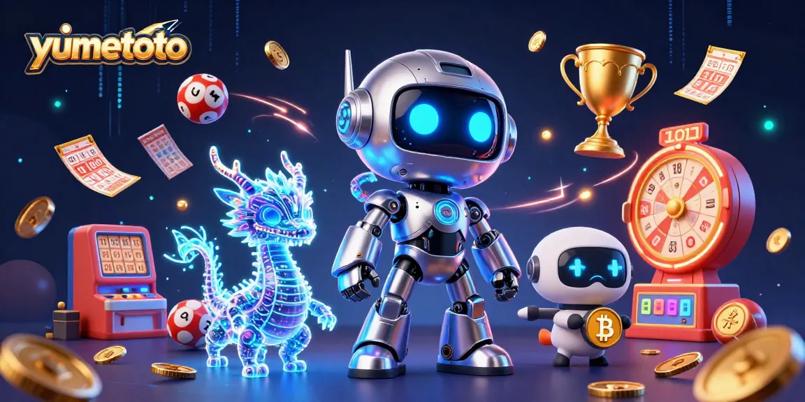Win exciting prizes with yumetoto's dynamic lottery game featuring vibrant characters and elements.