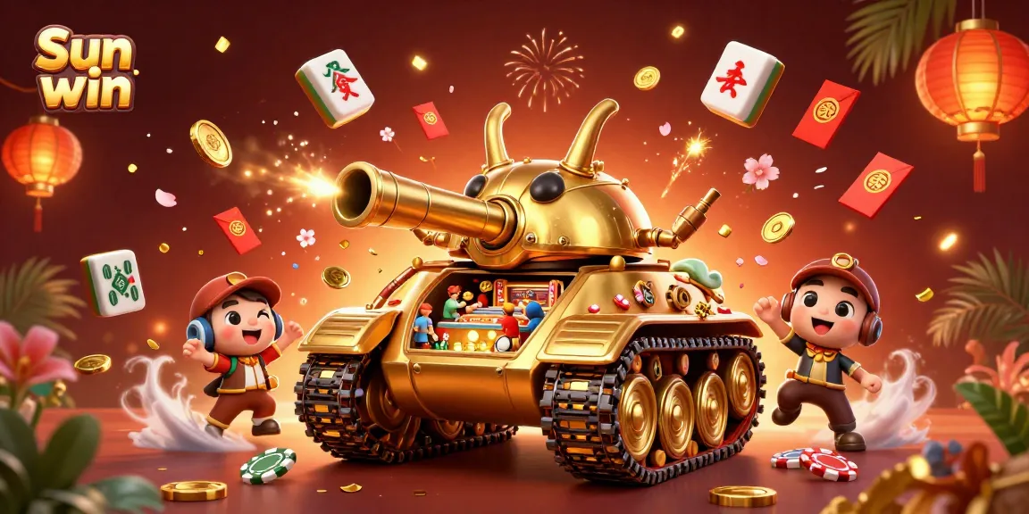 Experience dynamic wins at Sun win with an energetic 3D casino scene featuring unique gaming elements.