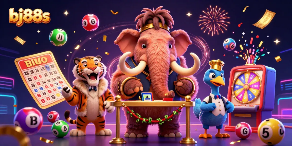 Experience exciting gameplay at bj88s with a vibrant casino bouncer, VIP guest, and fun game elements!