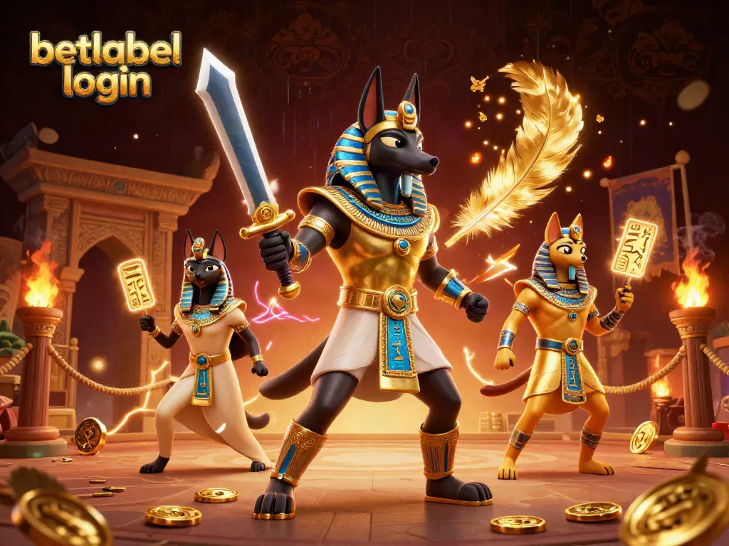 Enter the exciting world of online gaming with betlabel login through this vibrant casino illustration.