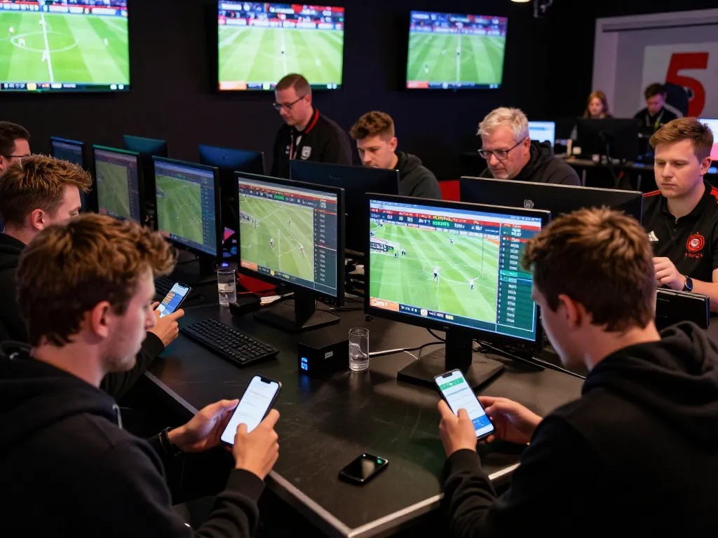 Engaging sports bettors using link go8 to place exciting bets during Bundesliga matches.