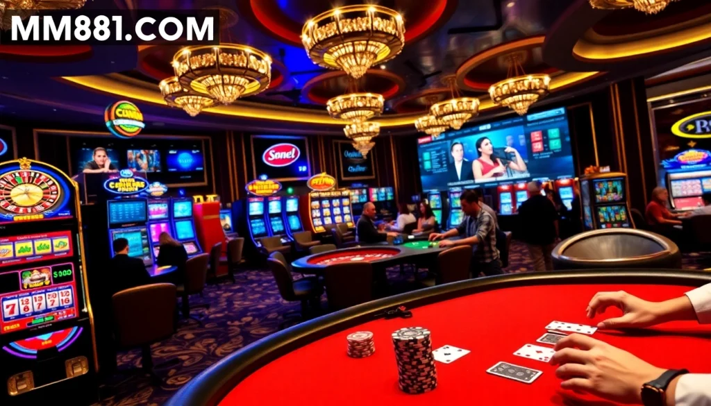 Experience high-stakes gambling at MM88.COM with exciting games and vibrant casino atmosphere.